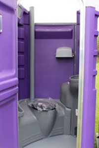 Inside Portable Toilet